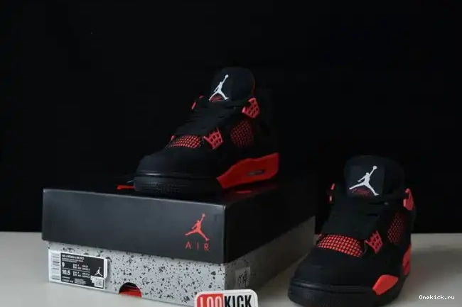 One Kick Red Jordan Thunder 4 Air CT8527-016 0610